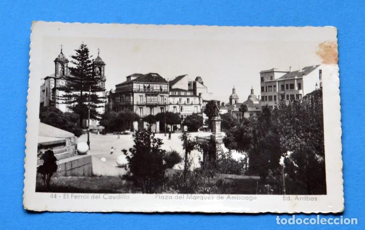 Postales: POSTAL DEL FERROL DEL CAUDILLO: PLAZA DEL MARQU&Eacute;S DE AMBOAGE