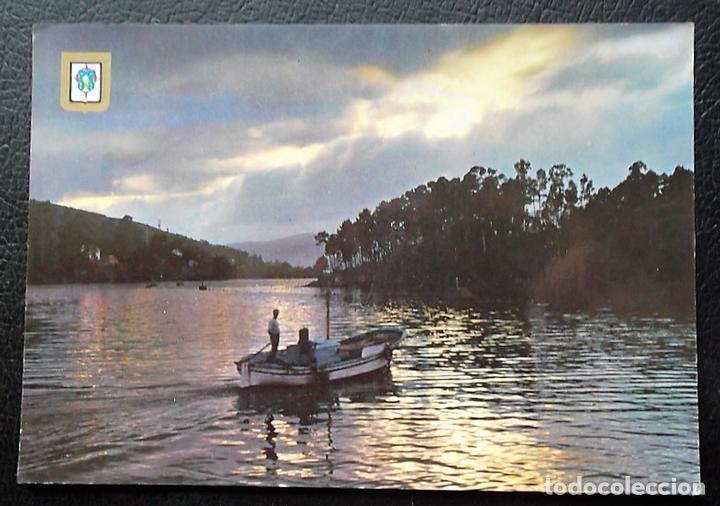 Cartoline: Galicia. 27 Puesta de sol. Escudo de Oro/Dominguez.. Nueva . Dorso: Manchas.