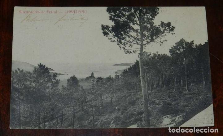 Postkarten: Alrededores de Ferrol, Chanteiro, Papeleria de El Correo Gallego, circulada