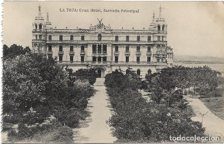 Postales: LA TOJA .- GRAN HOTEL , FACHADA PRINCIPAL  .- EDICION HAUSER Y MENET