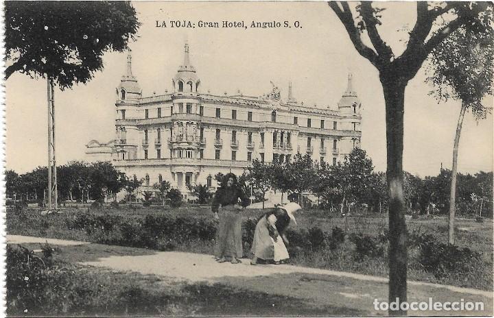 Postales: LA TOJA .- GRAN HOTEL , ANGULO S.O. .- EDICION HAUSER Y MENET