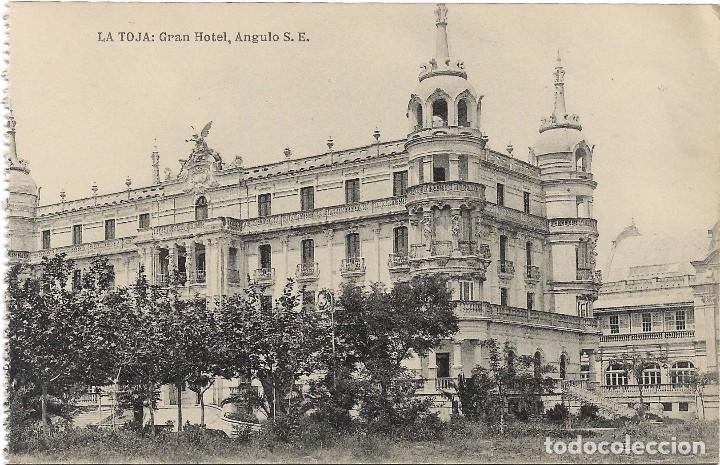 Postales: LA TOJA .- GRAN HOTEL , ANGULO S.E. .- EDICION HAUSER Y MENET
