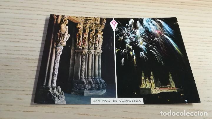 Postales: Postal de Santiago de Compostela. Catedral y p&oacute;rtico de la Gloria. Garcia Garabella. ESCRITA