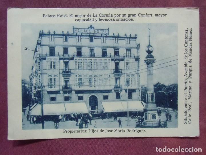 Postais: POSTAL.LA CORU&Ntilde;A.Sin editor,PALACE-HOTEL, sin circular, a&ntilde;os 30.