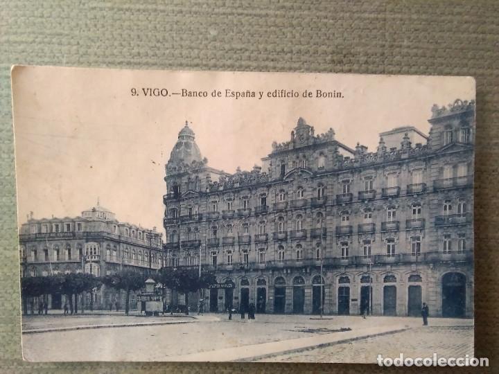 Postales: POSTAL VIGO BANCO DE ESPA&Ntilde;A Y EDIFICIO DE BONIN - Foto 1