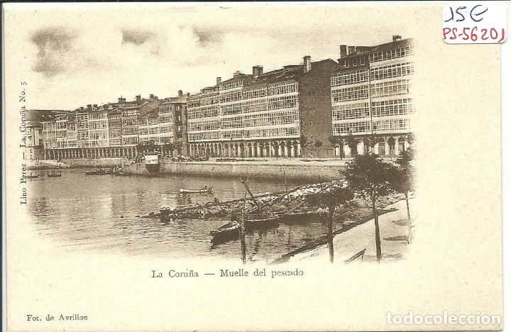 Cartoline: (PS-56201)POSTAL DE LA CORU&Ntilde;A-MUELLE DEL PESCADO.FOT.DE AVRILLON