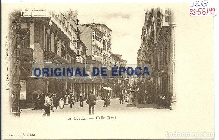 Cartoline: (PS-56199)POSTAL DE LA CORU&Ntilde;A-CALLE REAL.FOT.DE AVRILLON