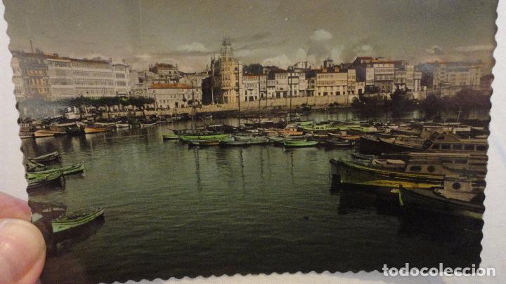 Postales: ANTIGUA POSTAL.DARSENA Y PASEO.LA CORU&Ntilde;A.ARTIGOT N&ordm; 33 COLOREADA