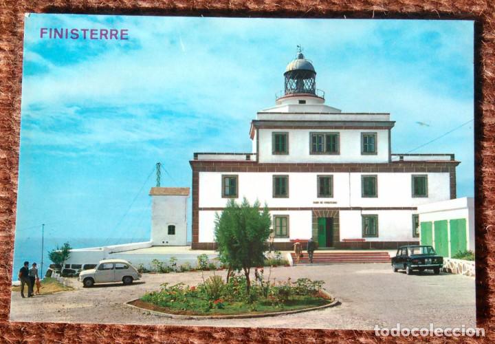 Postales: FINISTERRE - FARO - COCHES ANTIGUOS