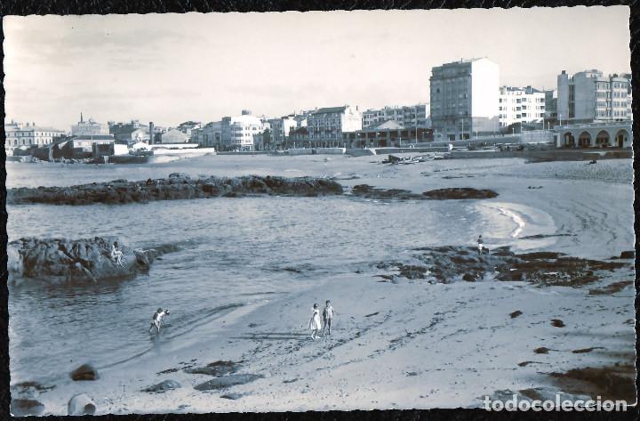 Postales: POSTALES - LA CORU&Ntilde;A. PLAYA DE RIAZOR. - Foto 1