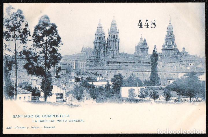 Cartoline: POSTALES - SANTIAGO DE COMPOSTELA. LA BAS&Iacute;LICA. VISTA GENERAL.
