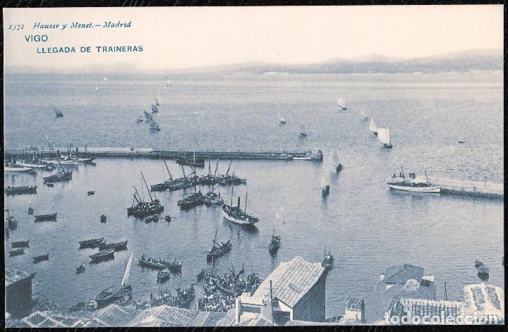 Postales: POSTALES - VIGO. LLEGADA DE TRAINERAS. - Foto 1