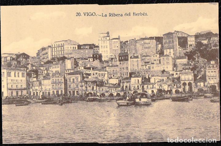 Postales: POSTALES- VIGO. LA RIBERA DEL BERB&Eacute;S. - Foto 1