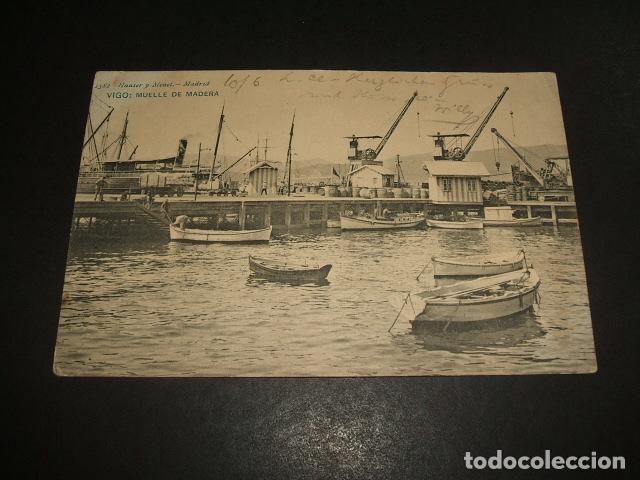 Postales: VIGO PONTEVEDRA MUELLE DE MADERA - Foto 1