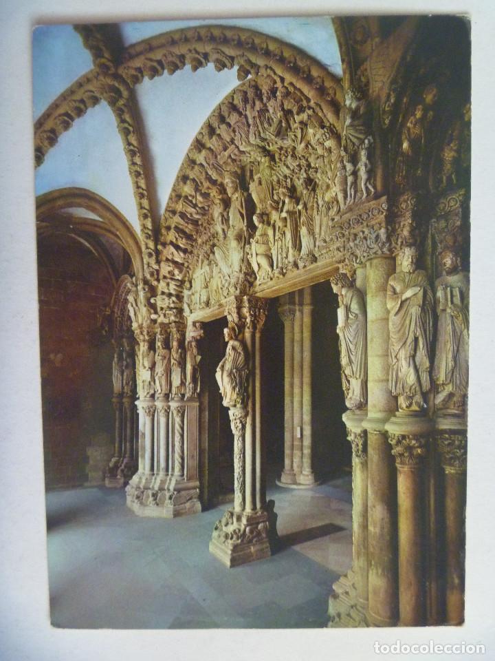 Postales: POSATL DE SANTIAGO DE COMPOSTELA ( GALICIA ): CATEDRAL , PORTICO DE LA GLORIA. A&Ntilde;OS 60