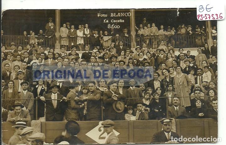 Cartoline: (PS-57536)POSTAL FOTOGRAFICA DE LA CORU&Ntilde;A-PLAZA DE TOROS.FOTO BLANCO