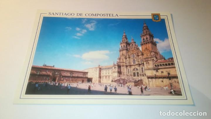Postales: Postal de Santiago de Compostela. Plaza del Obradoiro. Hostal Reyes Cat&oacute;licos. Escudo de Oro. NO CIR