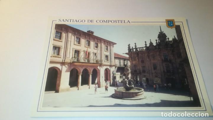 Postales: Postal de Santiago de Compostela. Plaza de las platerias. Escudo de Oro. NO CIRCULADA