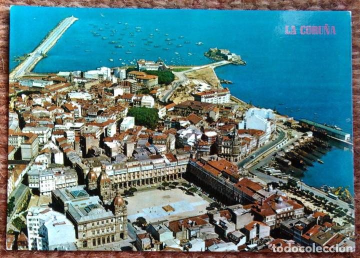 Postales: LA CORU&Ntilde;A - VISTA AEREA - Foto 1