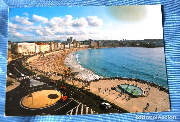 Postales: La Coru&ntilde;a. Paseo mar&iacute;timo Orzan - Riazor. - Foto 1