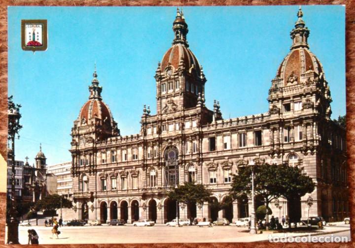Postales: LA CORU&Ntilde;A - PALACIO MUNICIPAL - Foto 1