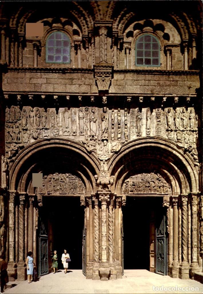 Postales: Santiago de Compostela &ndash; Catedral &ndash; Puerta de las Platerias &ndash; 1964 &ndash; Ed. Alarde - SC