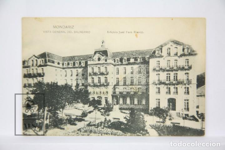 Postkarten: Antigua Postal - Mondariz, Vista General del Balneario - Hauser y Menet - Sin Circular