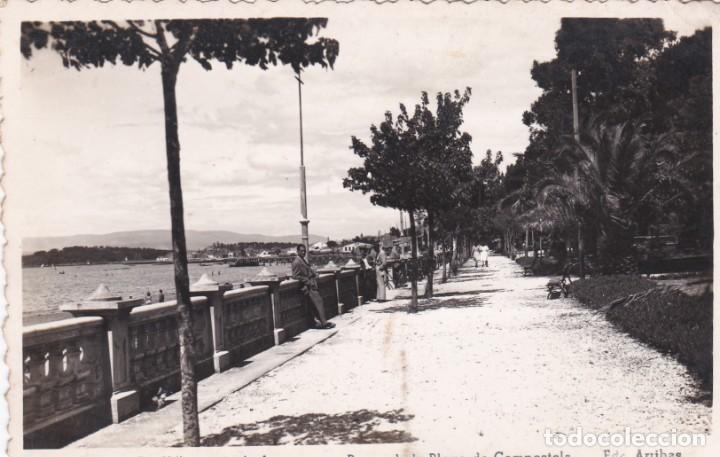 Postales: POSTAL DE VILLAGARCIA DE AROSA - PASEO DE LA PLAYA DE COMPOSTELA