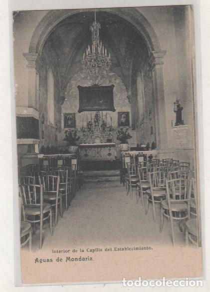 Postais: Aguas de Mondariz. Interior de la Capilla del Establecimiento. Reverso sin dividir. Sin circular.
