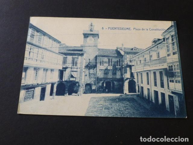 Postales: PUENTEDEUME LA CORU&Ntilde;A PLAZA DE LA CONSTITUCION - Foto 1