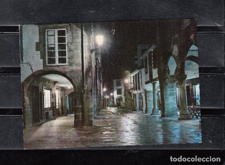 Postales: 2.057-SANTIAGO DE COMPOSTELA. RUA DEL VILLAR. NOCTURNA