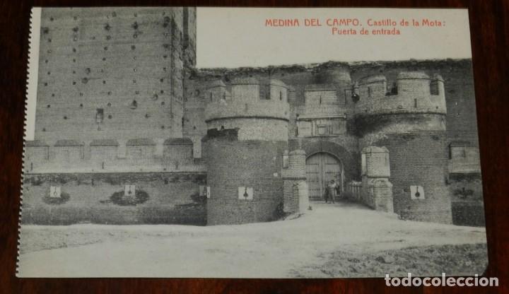 Postales: POSTAL DE MEDINA DEL CAMPO, CASTILLO DE LA MOTA, PUERTA DE ENTRADA, ED. THOMAS, PAPELERIA RICARDO SE