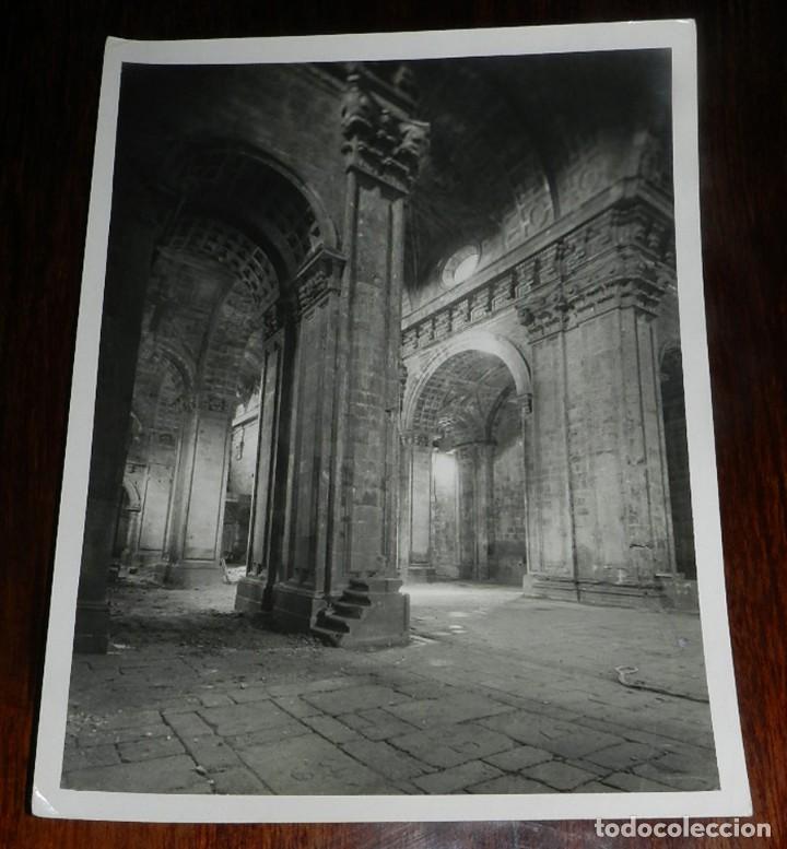 Postais: ANTIGUA FOTOGRAFIA DE EL MONASTERIO DE SOBRADO DE LOS MONJES (CORU&Ntilde;A), FOTOGRAFIA MAS, GRANDE MIDE 2