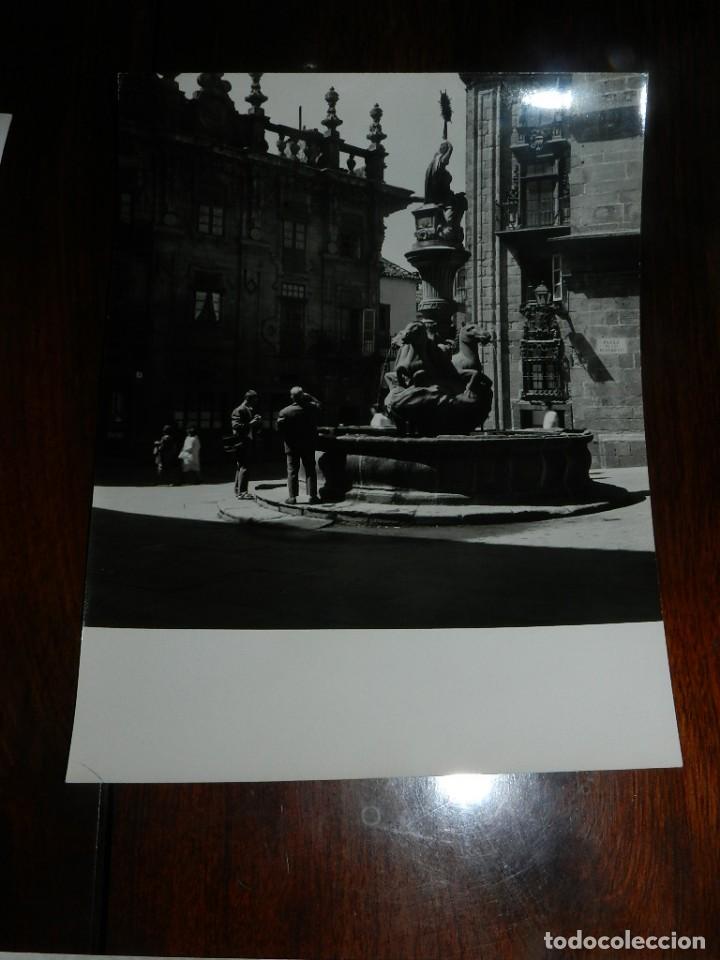 Postcards: ANTIGUA FOTOGRAFIA DE SANTIAGO DE COMPOSTELA, PLAZA DE LAS PLATERIAS, ES MUY GRANDE, MIDE 24 X 18 CM