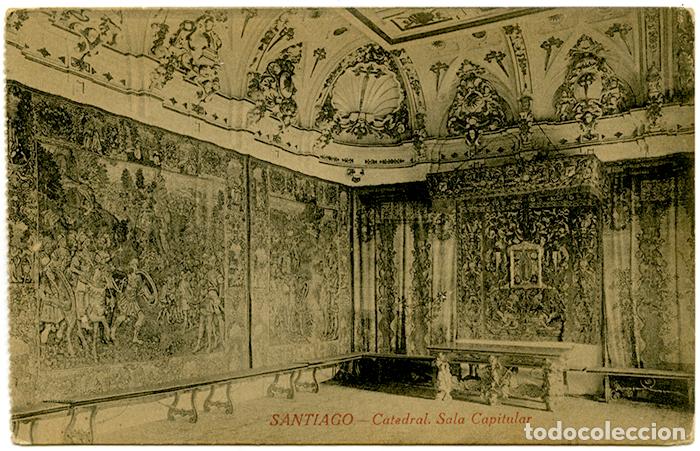 Postales: Santiago - Catedral. Sala Capitular. El Sol. Sin circular - Foto 1