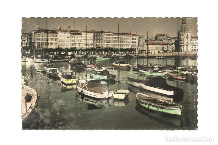 Postales: LA CORU&Ntilde;A - DARSENA -  EDICIONES LUJO - POSTAL - Foto 1