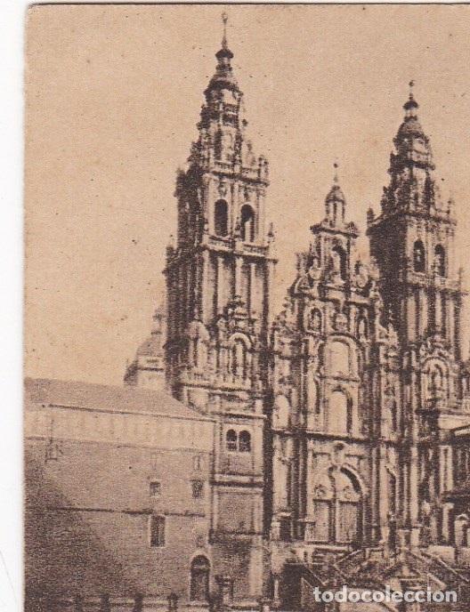 Postais: Postal original. D&eacute;cada 30. Coru&ntilde;a. Santiago de Compostela. Fachada del Obradoiro. n&ordm; 148