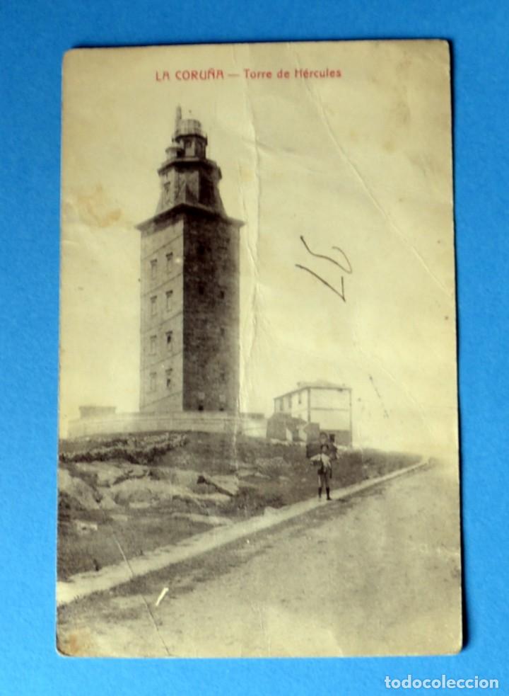 Postales: POSTAL DE LA CORU&Ntilde;A: TORRE DE HERCULES - Foto 1