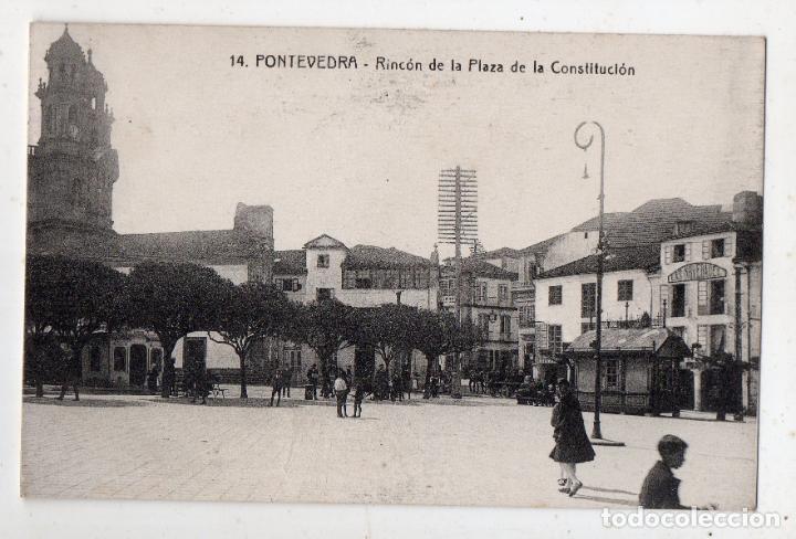 Postales: Pontevedra. Rinc&oacute;n de la Plaza de la Constituci&oacute;n. - Foto 1