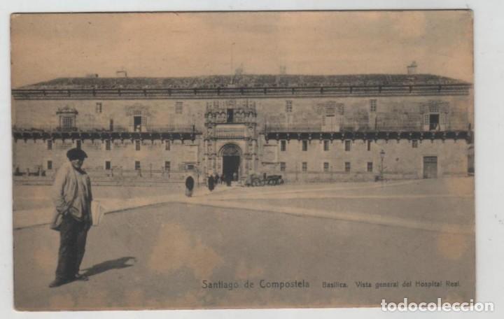 Postais: Postal Santiago de Compostela Basilica Vista general Hospital Real