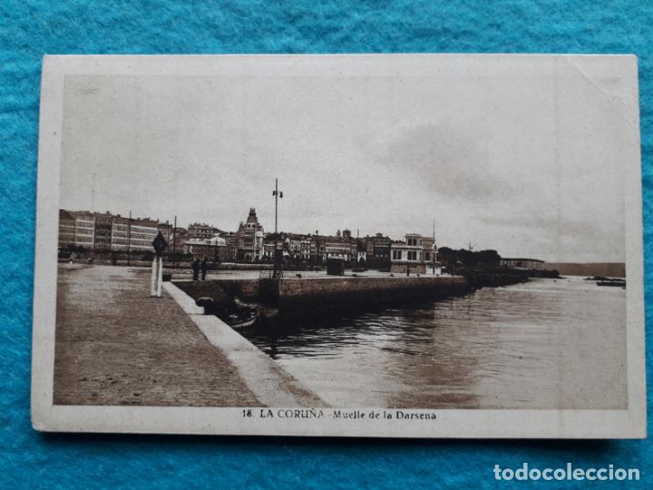 Postales: La Coru&ntilde;a. Muelle de la D&aacute;rsena. - Foto 1