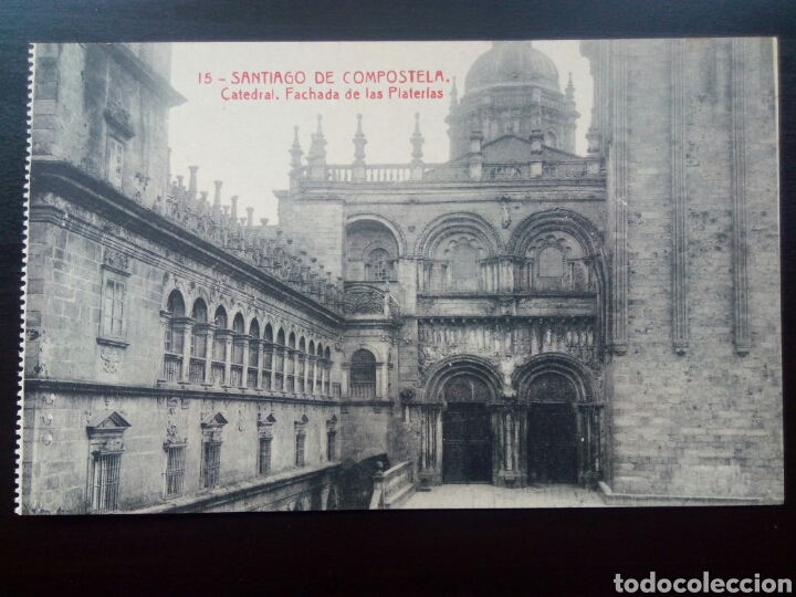 Postales: Postal de Santiago de Compostela. Catedral. Fachada de las Plater&iacute;as.