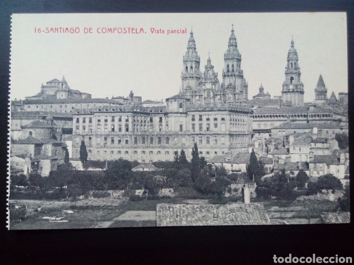 Postales: Postal de Santiago de Compostela. Vista parcial.
