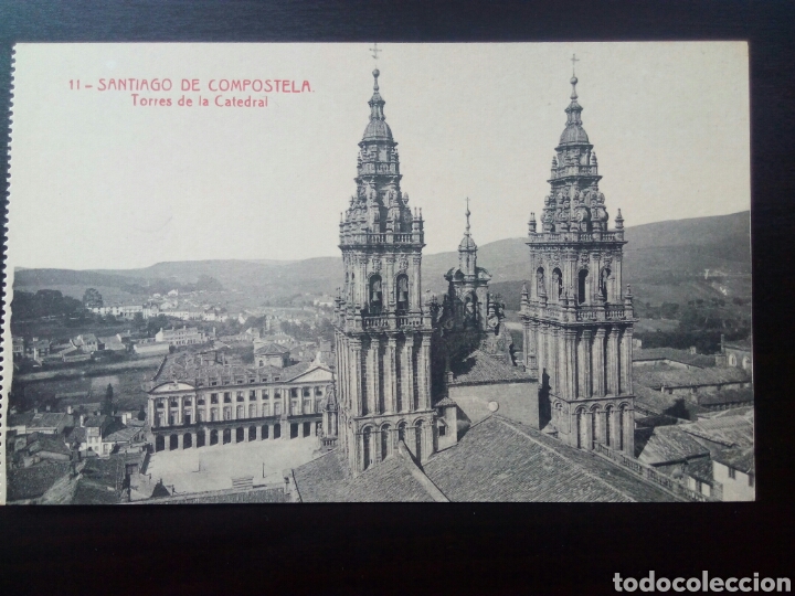 Postales: Postal de Santiago de Compostela. Torres de la Catedral.