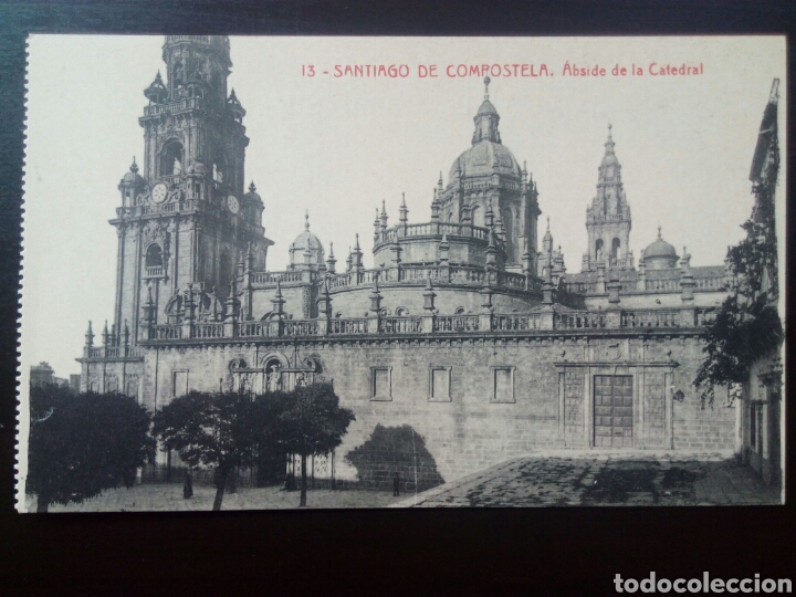 Postales: Postal de Santiago de Compostela. &Aacute;bside de la Catedral.