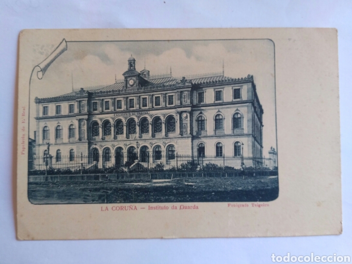 Postales: Postal, Instituto da Guarda, La Coru&ntilde;a, 1909. - Foto 1