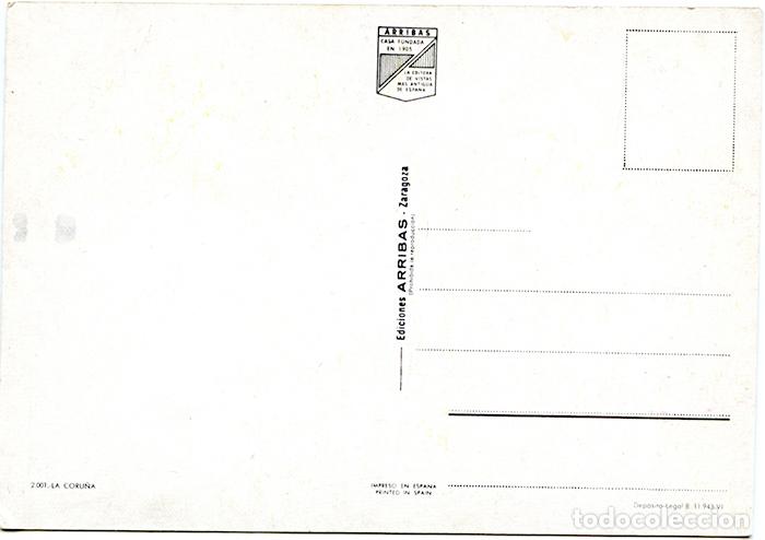 Postales: 2001 - La Coru&ntilde;a. Ediciones Arribas. Sin circular - Foto 2