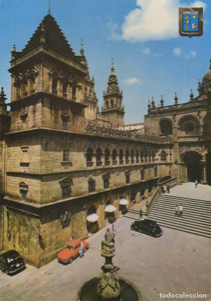 Postales: postal n&ordm; 27 santiago de compostela plaza de las platerias - gordini coche