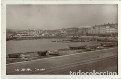 Postales: ANTIGUA POSTAL LA CORU&Ntilde;A DARSENA - Foto 1