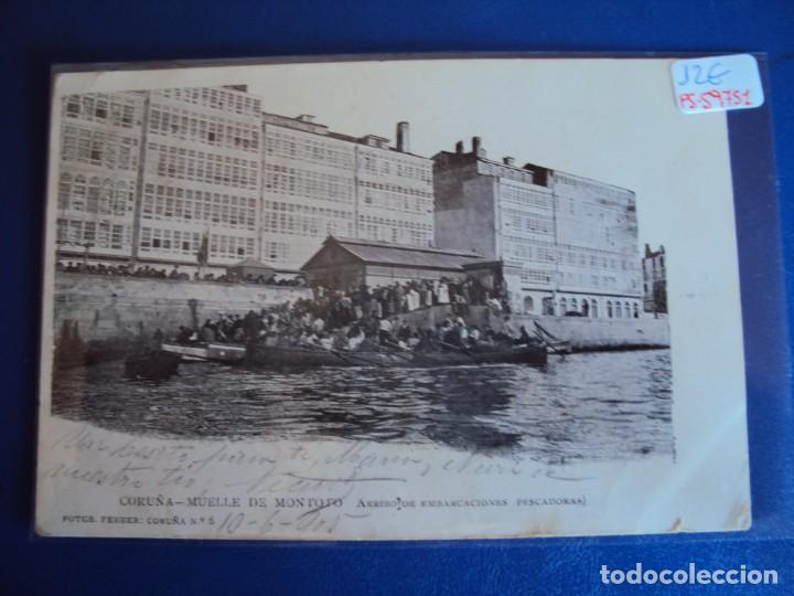 Postales: (PS-59751)POSTAL DE CORU&Ntilde;A - MUELLE DE MONTOTO - ARCHIVO RELIEVES BASA & PAGES